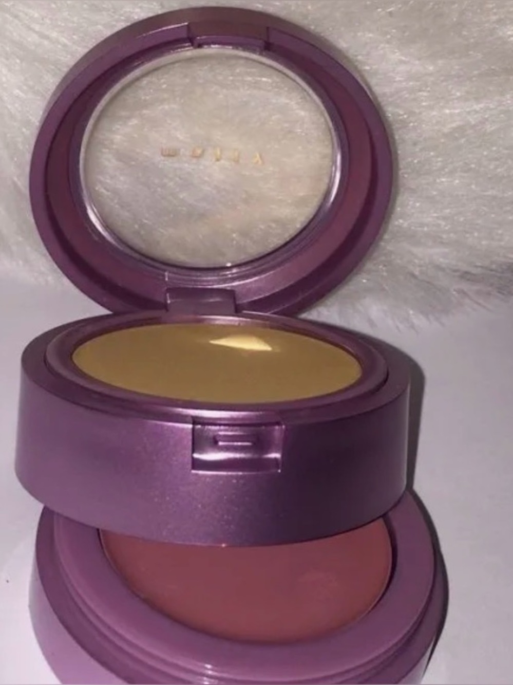 Mally creme concealer and  Blush Duo in light and mauve tones.